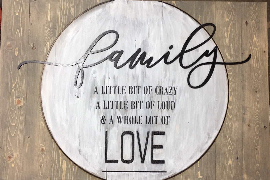 Family Pallet Sign